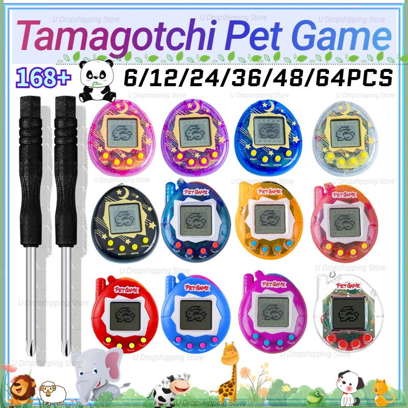 Tamagotchi Electronic Pet Virtual - 64-6 adet sanal evcil hayvan anahtarlık