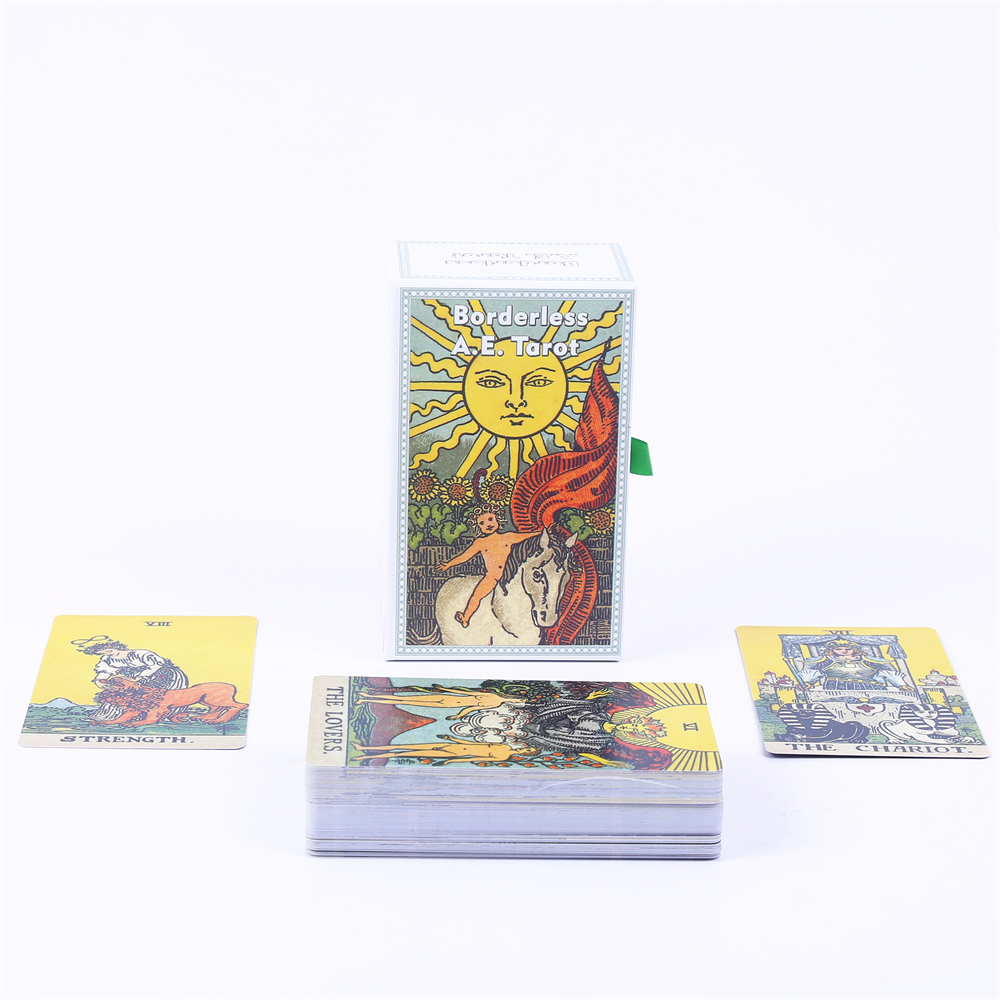 12*7cm kenarsız A.E. Tarot güv - Tarot Cards Deck With Guidebook incelemesi ve fiyatı