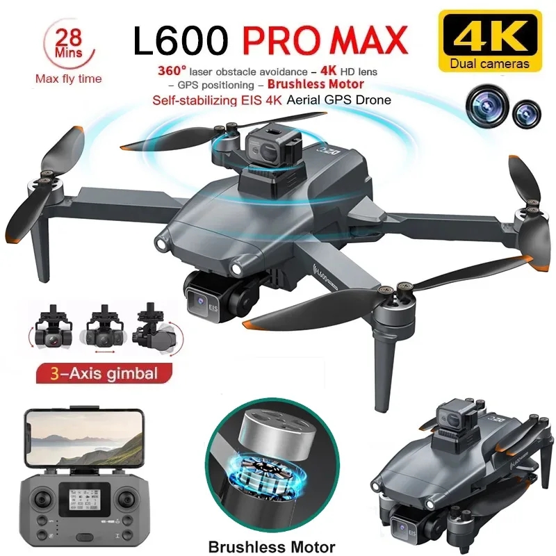 L600 PRO MAX GPS Drone Profesy - Fpv Brushless Rc Drone 4K incelemesi ve fiyatı