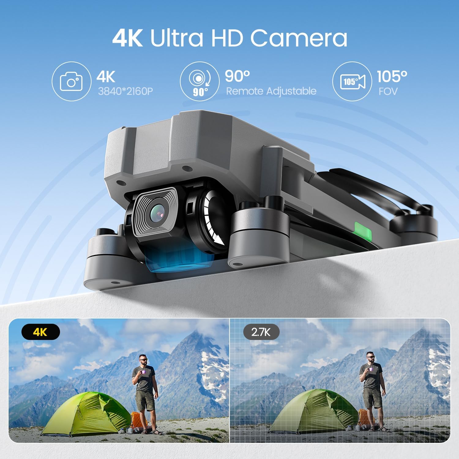 Drone'lar Kamera Yetişkinler 4 - Fpv Brushless Rc Drone 4K incelemesi ve fiyatı