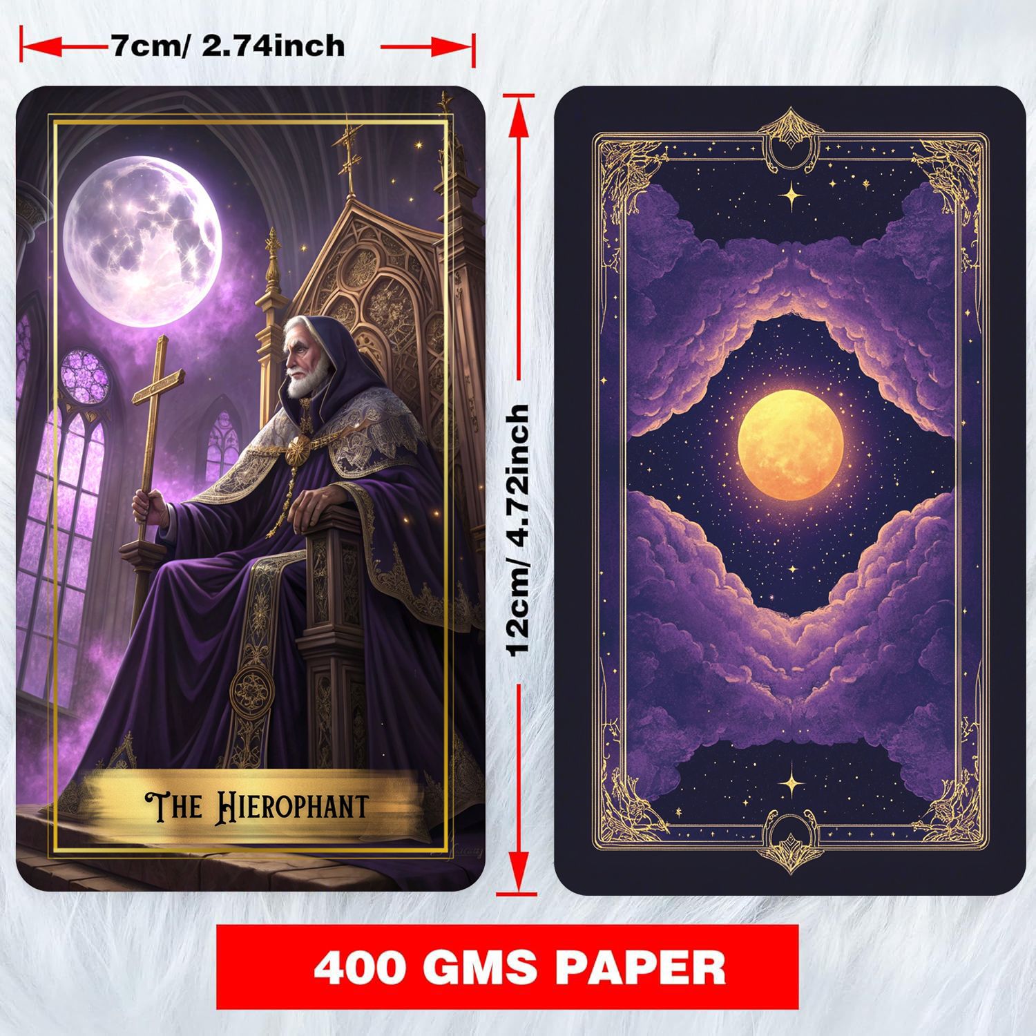 Mor Ay Tarot Kartları Destesi  - Tarot Cards Deck With Guidebook incelemesi ve fiyatı