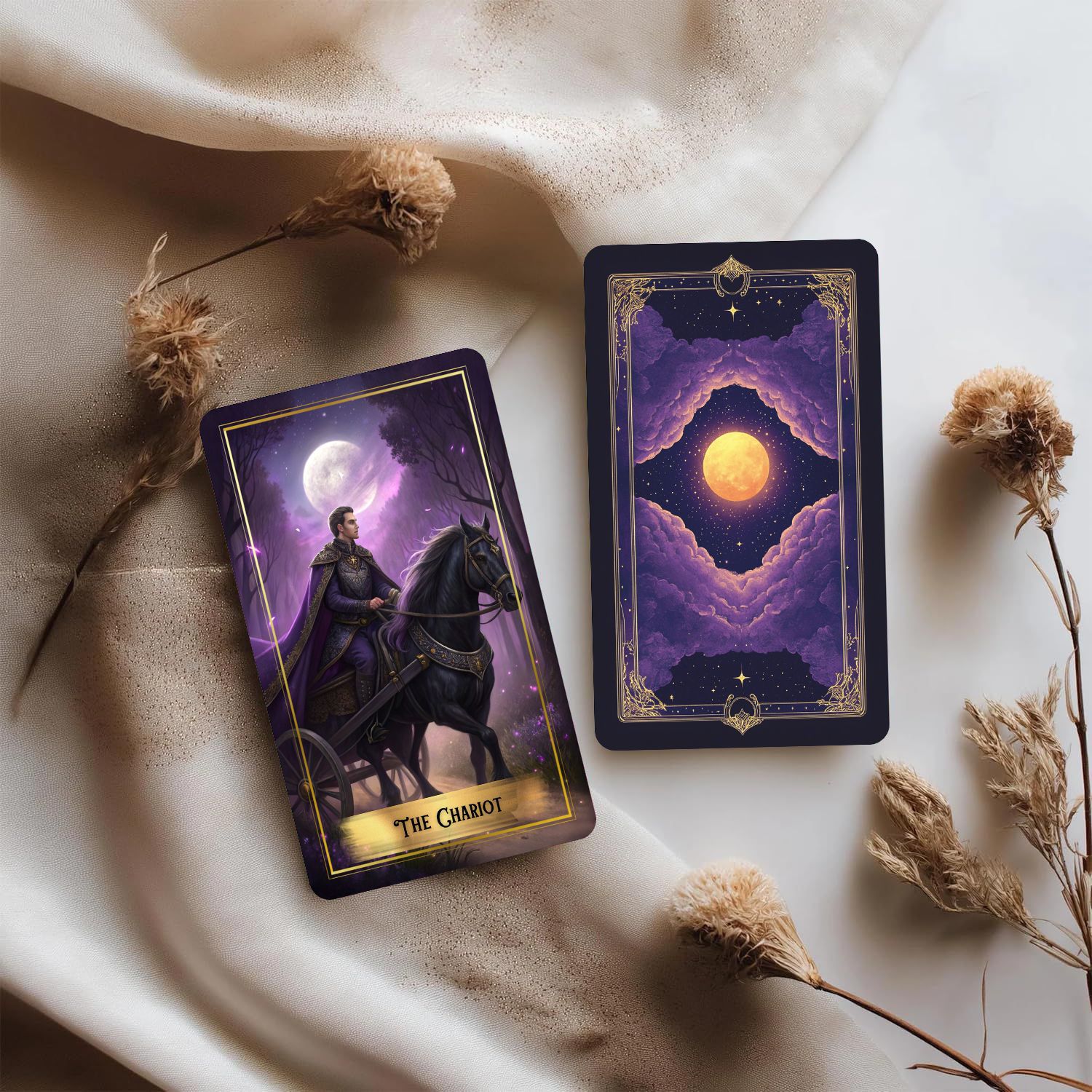 Mor Ay Tarot Kartları Destesi  - Tarot Cards Deck With Guidebook incelemesi ve fiyatı