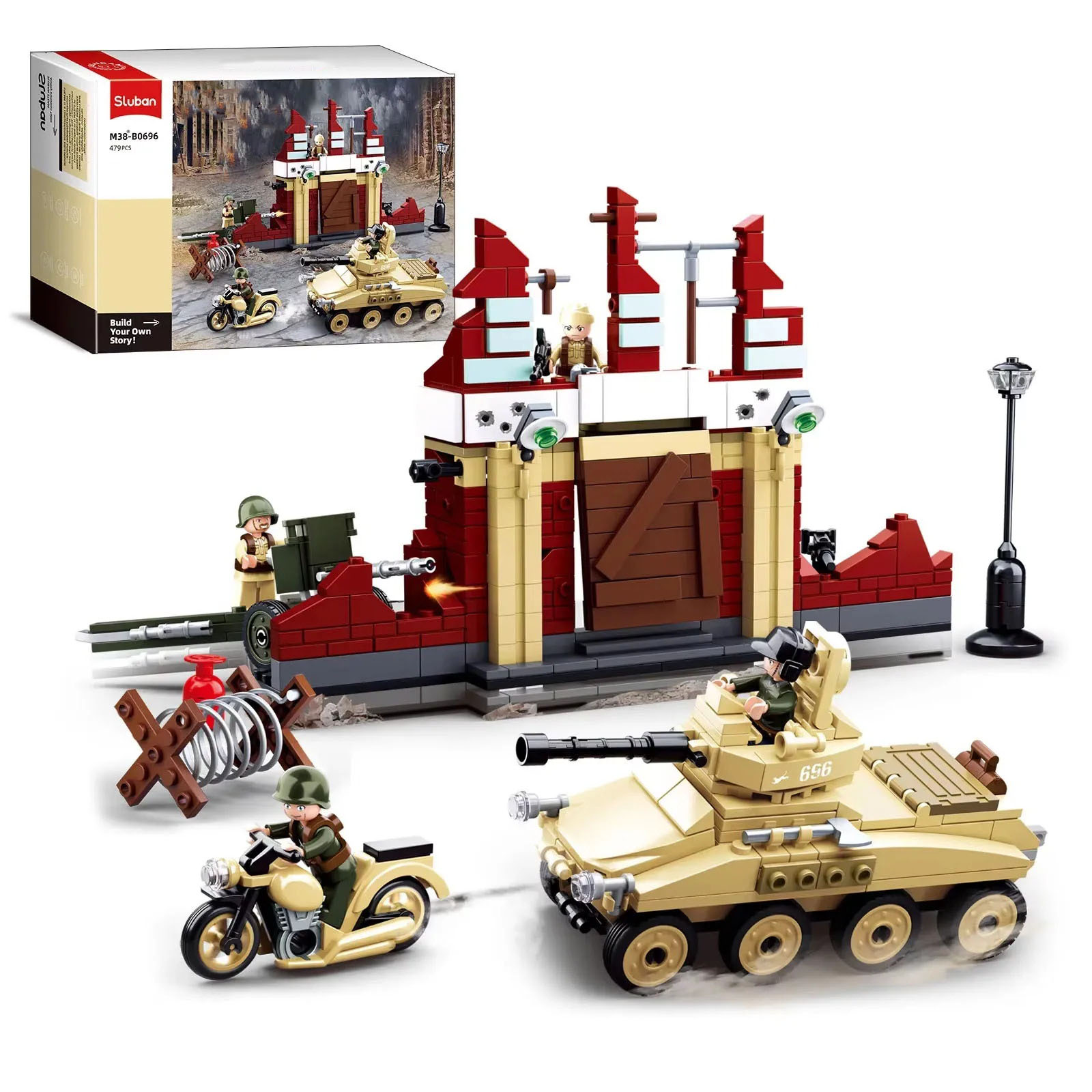 479 adet askeri tank kale yapı - Lego Compatible Military Tank incelemesi ve fiyatı